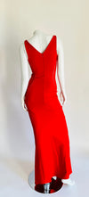 ANTONIO BERARDI Red Bodycon Long Dress