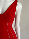 ANTONIO BERARDI Red Bodycon Long Dress
