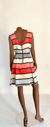 Danney & Nicole Stripe Sleeveless Knee Length Dress