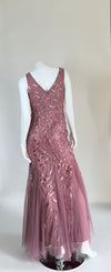 Everpretty Dusty Pink Sleeveless Chiffon Long Dress
