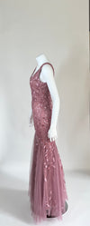 Everpretty Dusty Pink Sleeveless Chiffon Long Dress