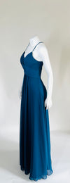 AZAZIE Dark Turquoise Strappy Long Dress