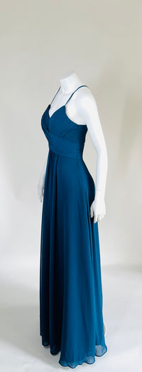 AZAZIE Dark Turquoise Strappy Long Dress