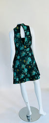 KUT Emerald Floral High neck Knee Length Dress