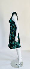 KUT Emerald Floral High neck Knee Length Dress