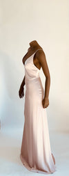 JENNY YOO Plunge Neck Long Dress