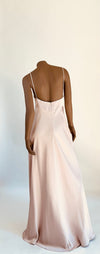 JENNY YOO Plunge Neck Long Dress