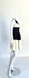 Kate Spade Black and White Stripe Knee Length Dress