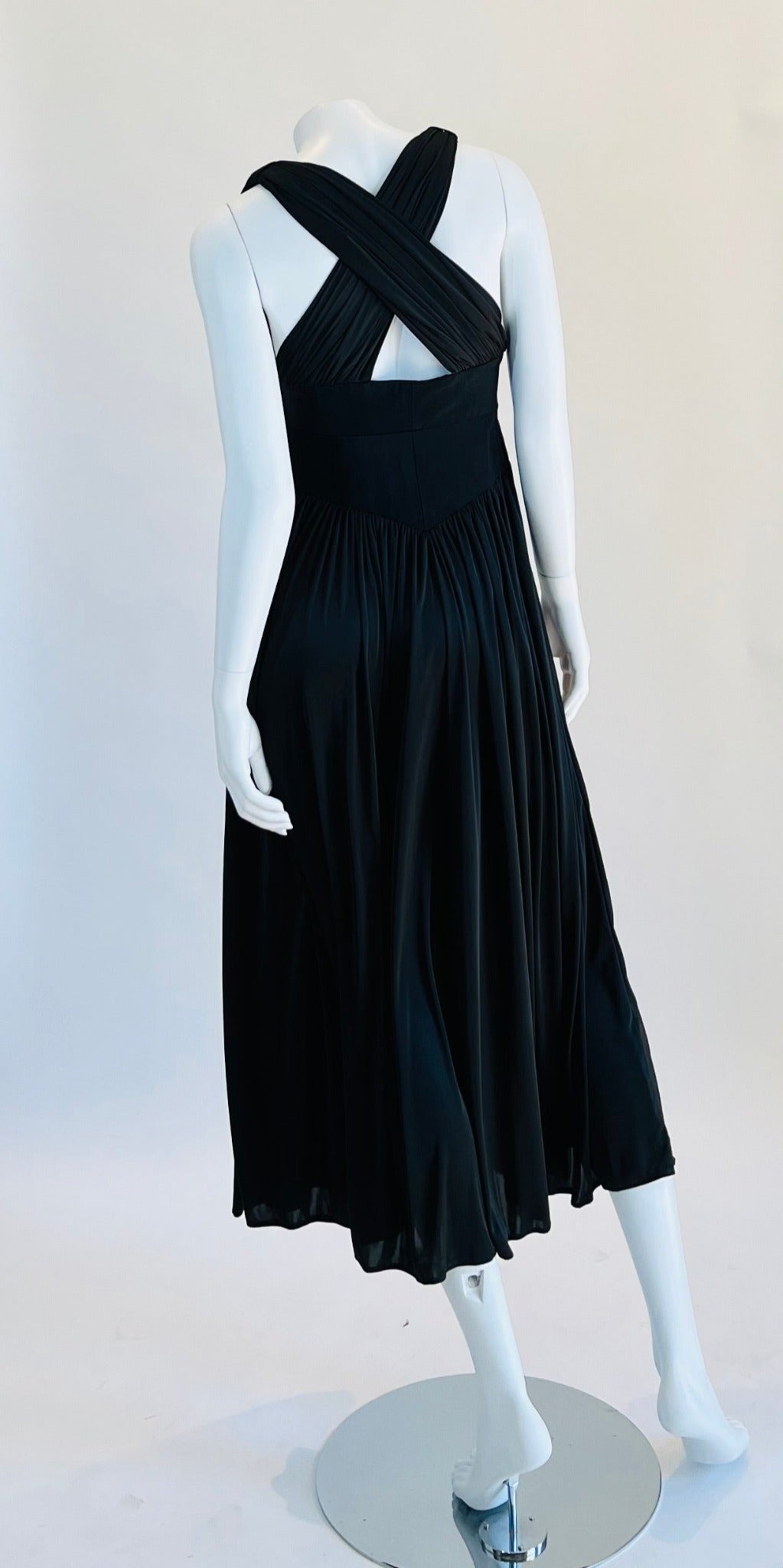 Vintage Krista Mentz Black Long Dress Faveur Vintage Krista Mentz Black Long Dress Faveur