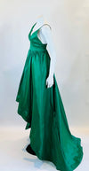 Custom made Emerald Green Taffeta Long Dress