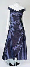 BELSOIE Purple Drop Shoulder Long Dress