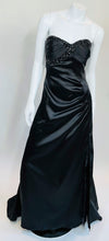 Queen B At Honey Black Strapless Long Dress with Train