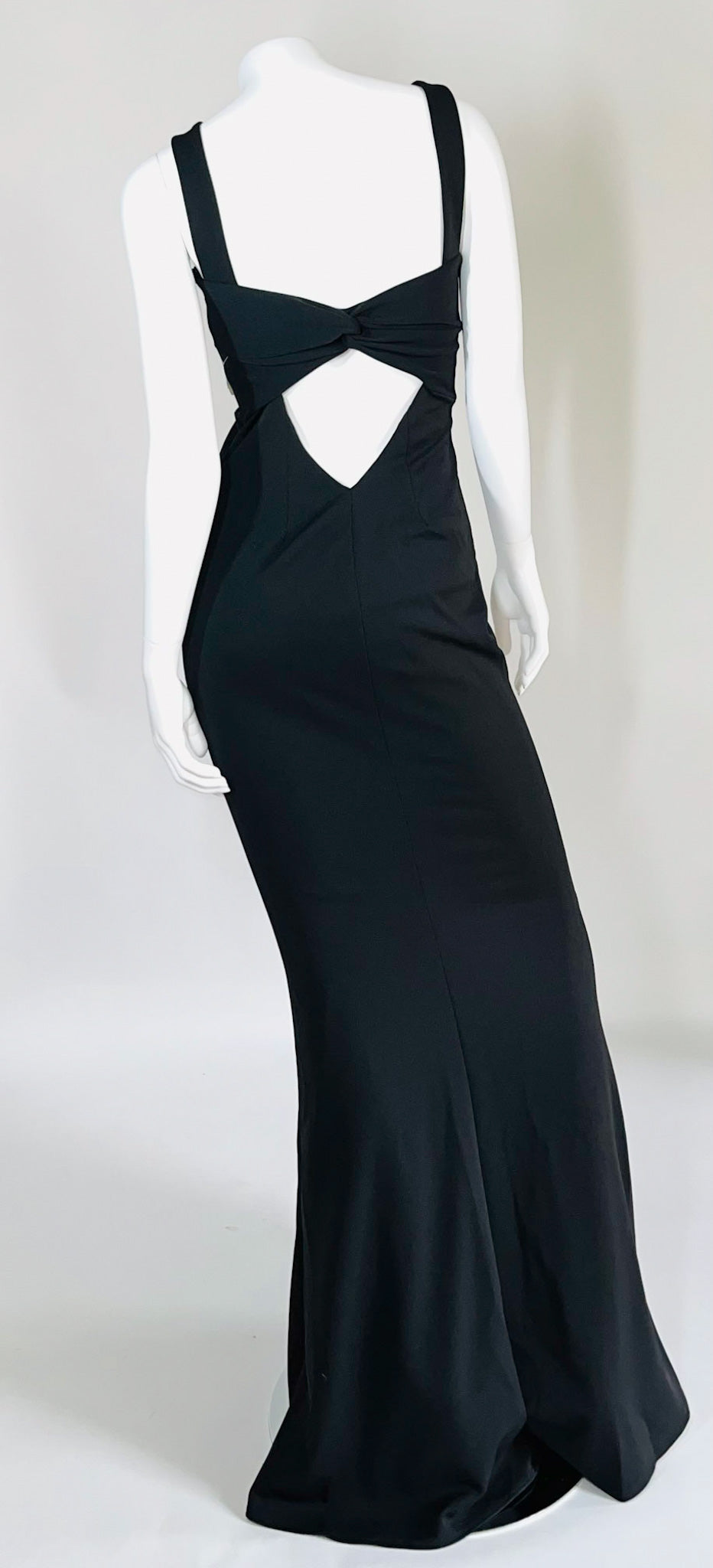 KATIE MAY Black Bodycon Long Dress