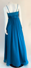 Dave & Johnny Electric Blue Long Dress with Sequined Bodice