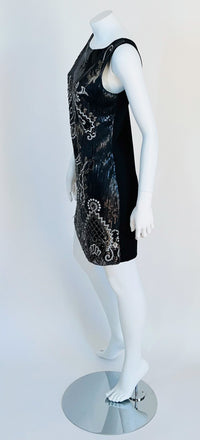 Nudha Couture Beaded and Sequined Mini Dress