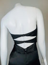 Queen B At Honey Black Strapless Long Dress with Train