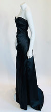 Queen B At Honey Black Strapless Long Dress with Train