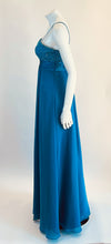Dave & Johnny Electric Blue Long Dress with Sequined Bodice
